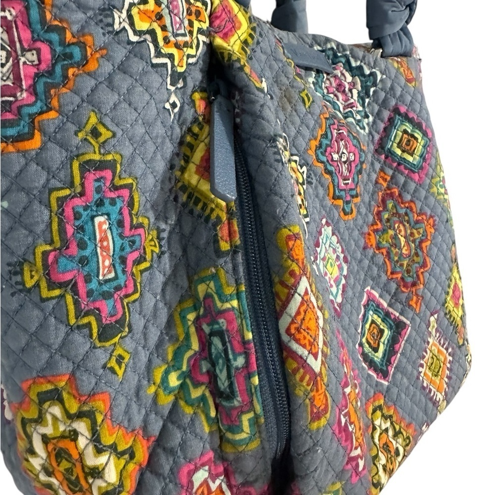 Vera Bradley Painted Medallions Pattern Quilted Shoulder Purse Retired Aztec Bag - Picture 5 of 8